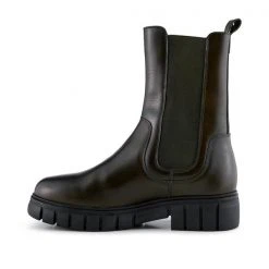 Shoe The Bear Rebel Chelsea High Leather Boot Khaki