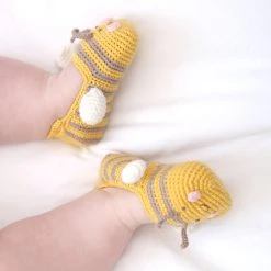 Albetta Crochet Baby Bee Booties