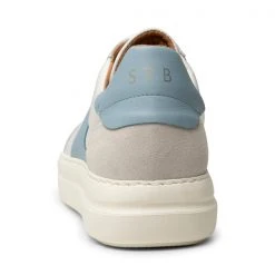 Shoe The Bear Valda Sneaker Suede Leather - White/blue Multi