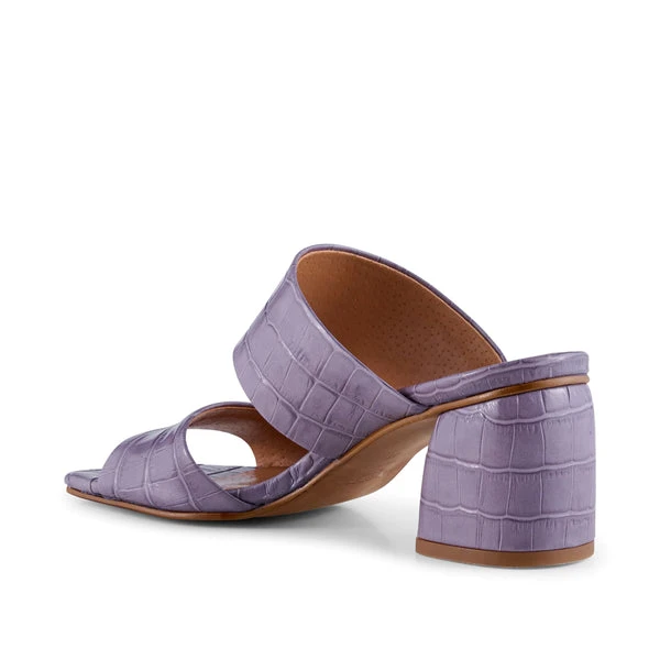 Shoe The Bear Runa Leather Mule - Lavender Croco 5 Shoe The Bear Runa Leather Mule - Lavender Croco