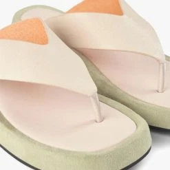 Shoe The Bear White Green Astrid Thong