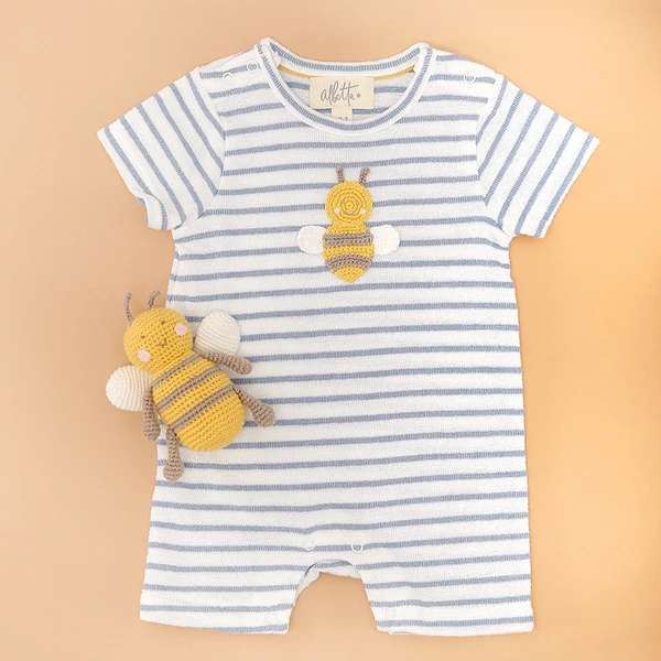 Albetta Crochet Bee Romper 3 Albetta Crochet Bee Romper