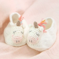 Albetta Crochet Unicorn Star Booties