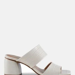 Shoe The Bear Runa Mule Off White Croco