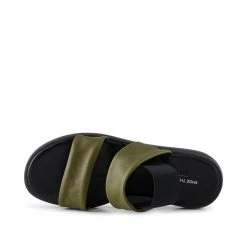 Shoe The Bear Brenna Sling Back Leather Sandal - Moss Green