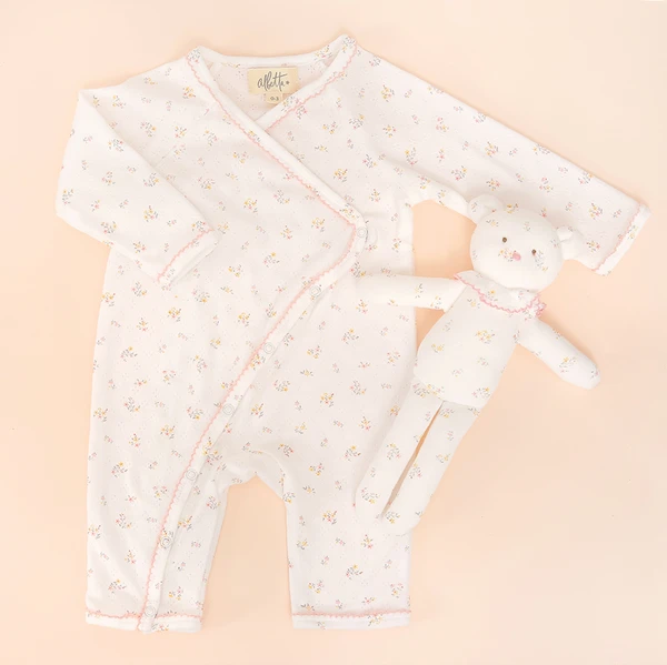 Albetta Ditsy Pointelle Babygrow for 0 to 3 months 3 Albetta Ditsy Pointelle Babygrow for 0 to 3 months