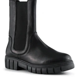 Shoe The Bear Rebel Chelsea High Black Leather Boot