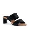 Shoe The Bear Sylvi Padded Strap Heels - Black Satin 2 Shoe The Bear Sylvi Padded Strap Heels - Black Satin