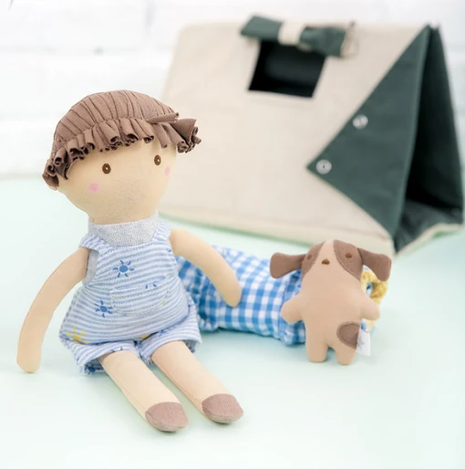 Albetta Boy Doll Toy and His Dog