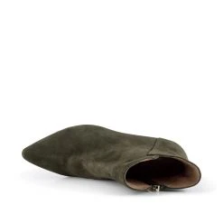 Shoe The Bear Saga Zip Boot In Khaki Suede