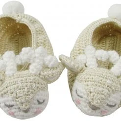 Albetta Babbucce Neonato In Maglia Cerbiatto