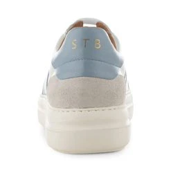 Shoe The Bear Stb Valda Sneaker Suede Leather - White/blue