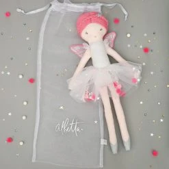 Albetta Neon Fairy Linen Doll In Gift Bag