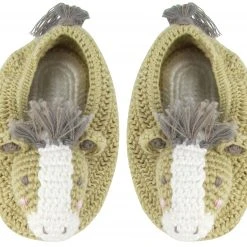 Albetta Babbucce Neonato In Maglia Cavallo