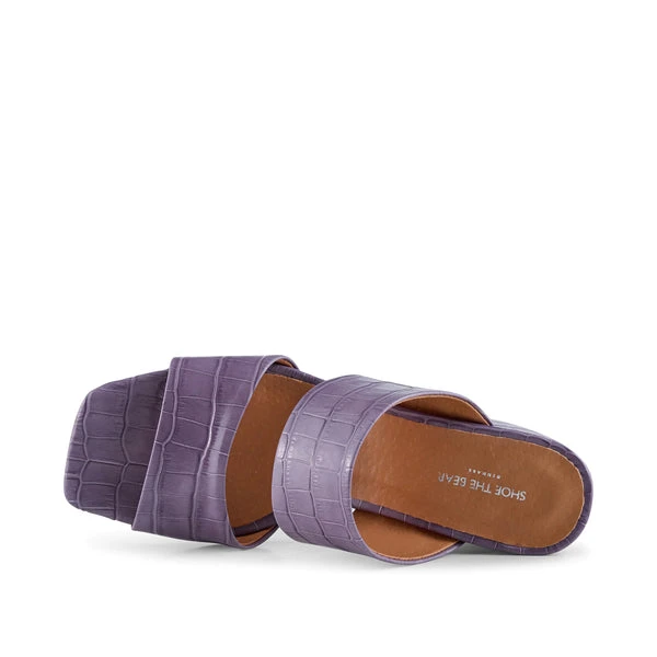 Shoe The Bear Runa Leather Mule - Lavender Croco 7 Shoe The Bear Runa Leather Mule - Lavender Croco