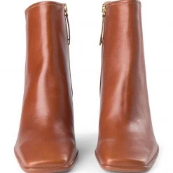 Shoe The Bear Tan Leather Agata Ankle Boot