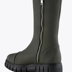 Shoe The Bear Rebel High Shaft Leather Boots Khaki