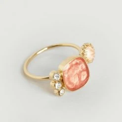 Medecine Douce Golden Quartz Medium Ring