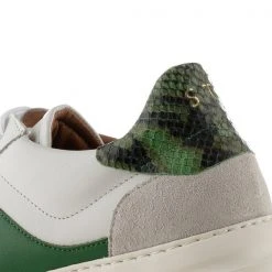 Shoe The Bear Valda Sneaker Suede Leather - White/green Multi 15 Shoe The Bear Valda Sneaker Suede Leather - White/green Multi