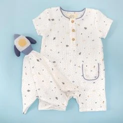 Albetta Pagliaccetto In Mussola Di Cotone - Spazio