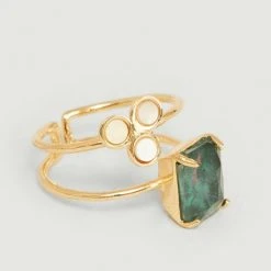 Medecine Douce Venezia Maxi Mother Of Pearl And Swarovski Crystal Ring