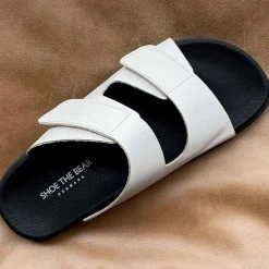 Shoe The Bear Off White Fern Velcro Sandal