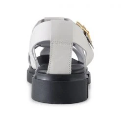 Shoe The Bear Alva Fisherman Leather Sandal White