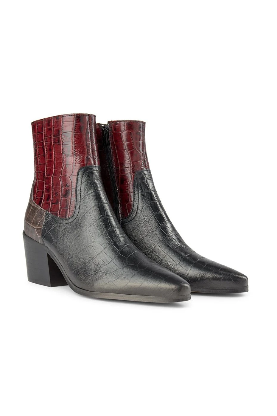 Shoe The Bear Black Mix Georgia Croc Boot 3 Shoe The Bear Black Mix Georgia Croc Boot