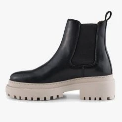 Shoe The Bear Iona Chelsea Boots Black Beige
