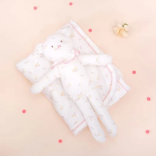 Albetta Ditsy Pointelle Ruffle Teddy Toy