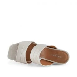 Shoe The Bear Runa Leather Mule - Off White Croco