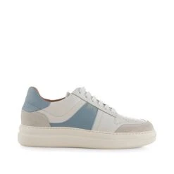Shoe The Bear Stb Valda Sneaker Suede Leather - White/blue