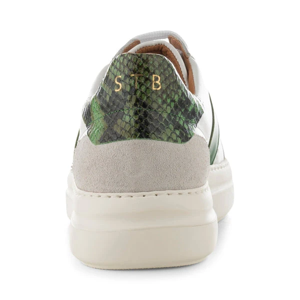 Shoe The Bear Valda Sneaker Suede Leather - White/green Multi 8 Shoe The Bear Valda Sneaker Suede Leather - White/green Multi