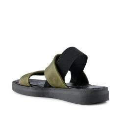 Shoe The Bear Brenna Sling Back Leather Sandal - Moss Green