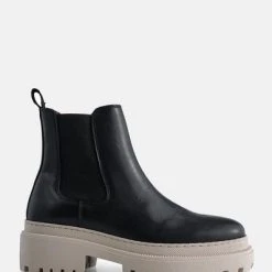Shoe The Bear Iona Chelsea Boot Black/Beige