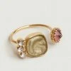 Medecine Douce Gold Quartz Medium Ring
