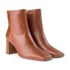 Shoe The Bear Tan Leather Agata Ankle Boot