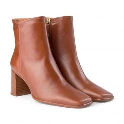 Shoe The Bear Tan Leather Agata Ankle Boot