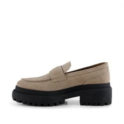Shoe The Bear Iona Saddle Loafer - Taupe Suede 10 Shoe The Bear Iona Saddle Loafer - Taupe Suede
