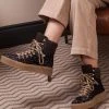 Shoe The Bear Agda Suede High Top Boots In Leopard