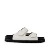Shoe The Bear Fern Velcro Leather Sandal Off White