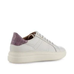 Shoe The Bear Stb Valda Sneaker Leather - White/lavender Croco