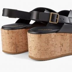 Shoe The Bear Begonia Ankle Wedge Black