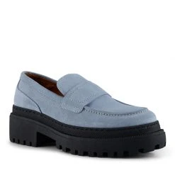 Shoe The Bear Baby Blue Iona Saddle Loafers